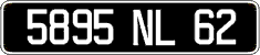 French license plate, FNI