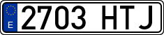 License plates of Spain, Ordinary (2000)