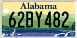 Alabama, 0AB1234 / 00AB123 / 00A1B23