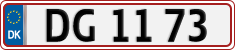 License plate of Denmark, Regular plates