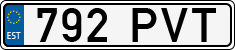 License plate of Estonia, Regular car plates