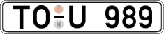 German license plate, Regular plates