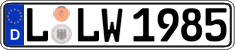 German license plate, Regular plates