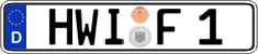 German license plate, Regular plates