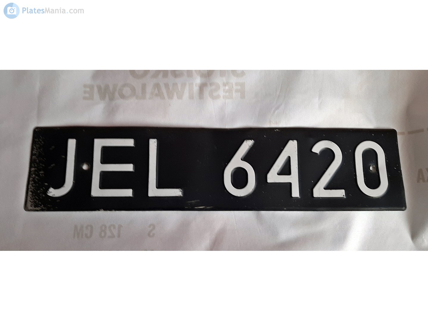 JEL 6420, License plate without vehicle 
