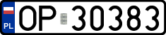 License plates of Poland, Regular car plates