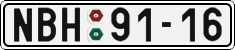 License plate of the Czech Republic, Cars (1960)