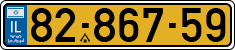 License plate of Israel, Regular plates