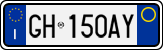 License plate of Italy, Cars (1994 year series)