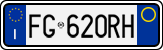 License plate of Italy, Cars (1994 year series)
