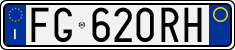 License plate of Italy, Cars (1994 year series)