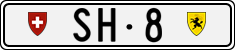 License plate of Switzerland, Cars