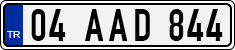 License plate of Turkey, Regular plates