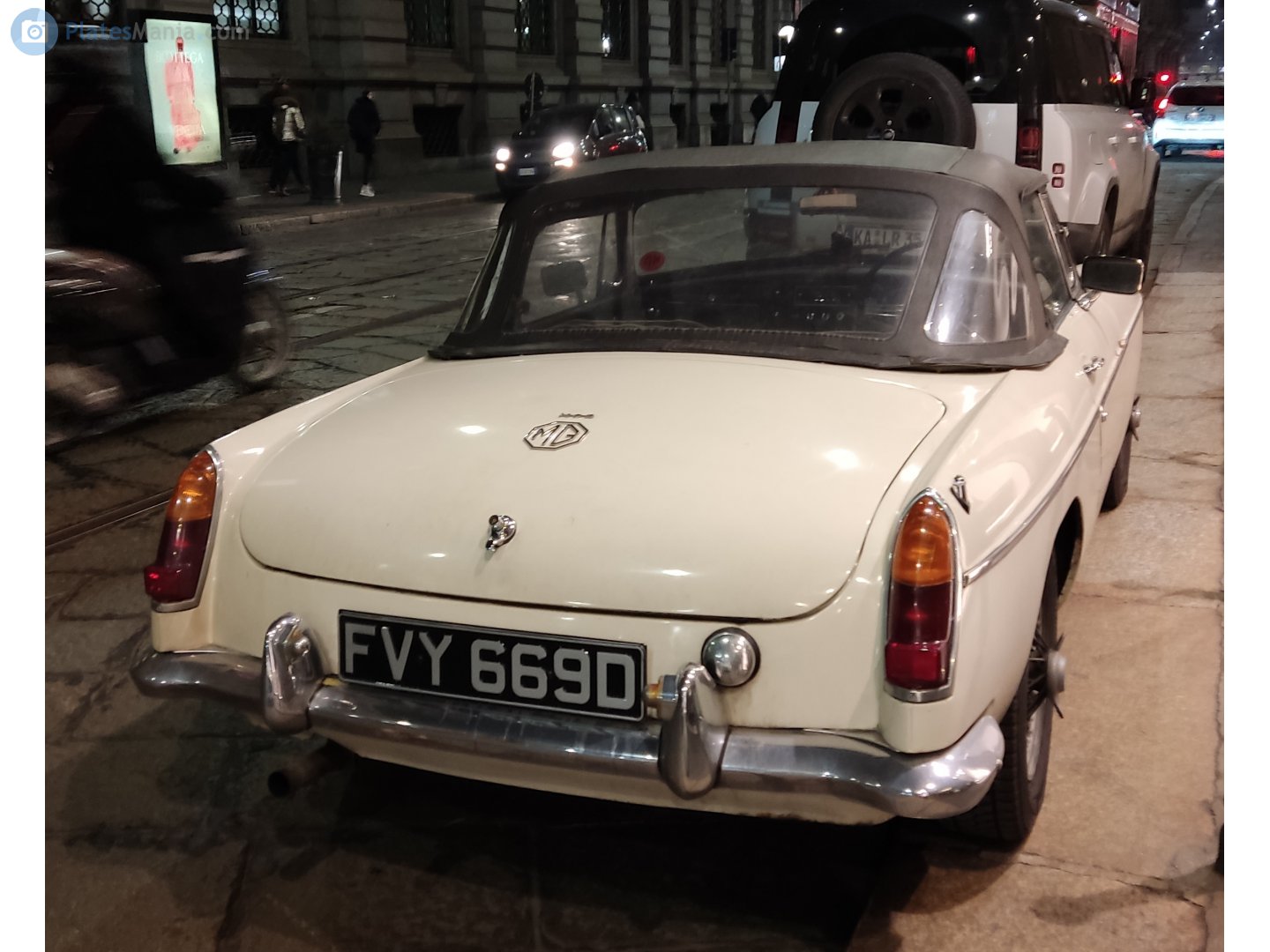 FVY669D, MG B 1st gen Roadster, 1962–1980