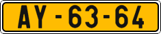 License plate of the Czech Republic, Commercial vehicles (1960)