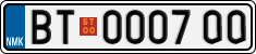 License plate of North Macedonia, Regular plates (2012)