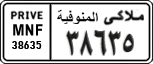 License plate of Egypt, Cars (1999)