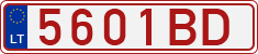 License plate of Lithuania, Transit plates