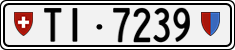 License plate of Switzerland, Cars
