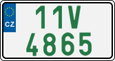 License plate of the Czech Republic, Oldtimers (2001)