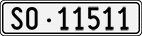 License plate of Switzerland, Cars