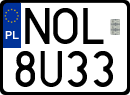 License plates of Poland, Special vehicles and motorcycles