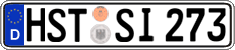 German license plate, Regular plates