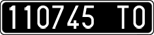 License plate of Italy, Cars (1927 year series)