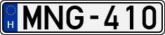 license plates of Hungary, Cars (1990)