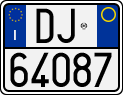 License plate of Italy, Motorcycles (1994 year series)