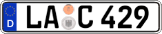 German license plate, Regular plates