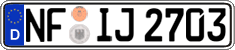 German license plate, Regular plates