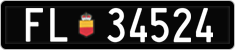 License plate of Liechtenstein, Cars