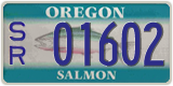 Oregon, Specialty plates (AB 12345)