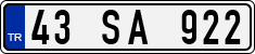 License plate of Turkey, Regular plates