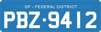 License plate of Brazil, Diplomatic (1990)