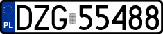 License plates of Poland, Regular car plates