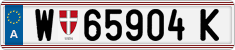 License plate of Austria, Regular plates