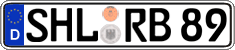 German license plate, Regular plates