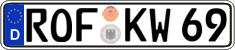 German license plate, Regular plates