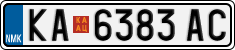 License plate of North Macedonia, Regular plates (2012)