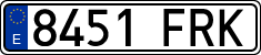 License plates of Spain, Ordinary (2000)