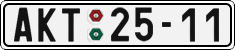 License plate of the Czech Republic, Cars (1960)