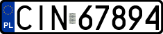 License plates of Poland, Regular car plates
