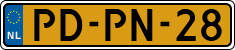 License plate of the Netherlands, Cars