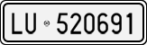 License plate of Italy, Cars (1927 year series)