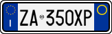 License plate of Italy, Cars (1994 year series)