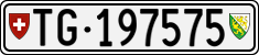 License plate of Switzerland, Cars