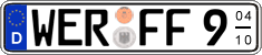German license plate, Seasonal plates
