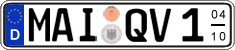 German license plate, Seasonal plates